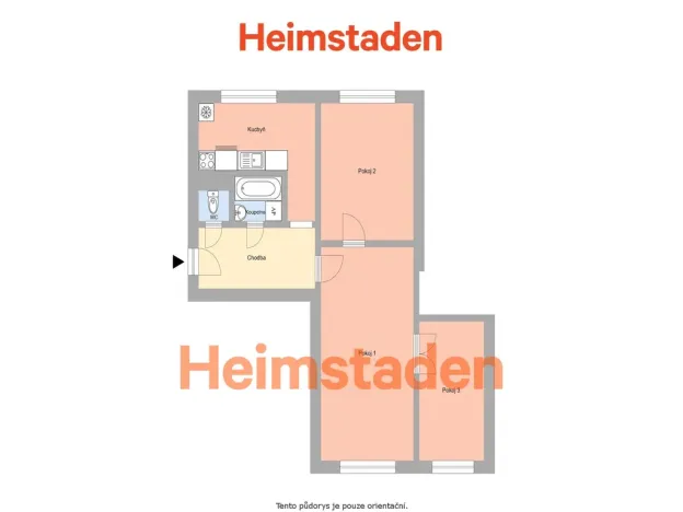 Pronájem bytu 3+1, Havířov - Město, Jožky Jabůrkové, 60 m2