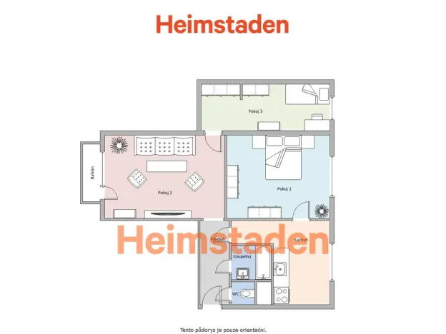 Pronájem bytu 3+1, Havířov - Město, Lípová, 61 m2