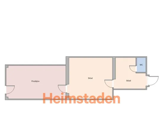 Pronájem kanceláře, Karviná - Nové Město, nám. Budovatelů, 53 m2
