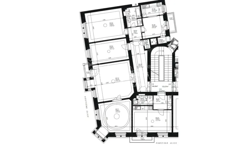 Pronájem bytu 4+1, Praha, Pařížská, 151 m2
