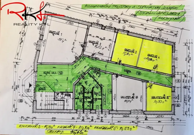 Pronájem kanceláře, Mladá Boleslav - Mladá Boleslav III, Novákova, 46 m2