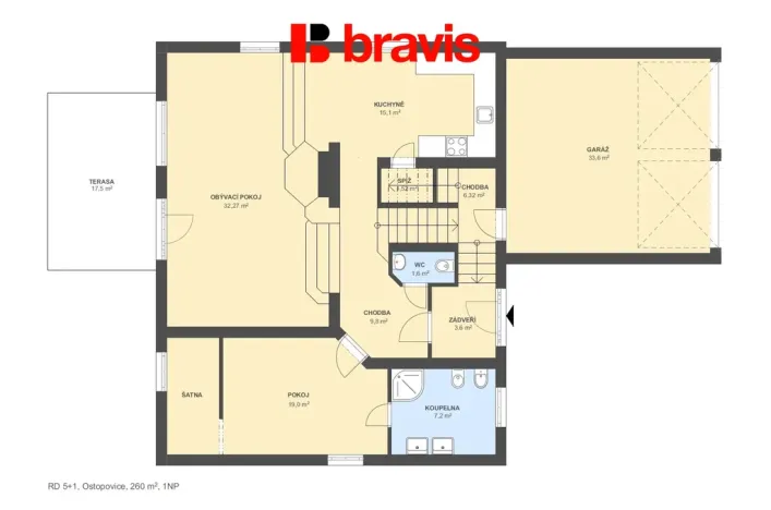 Prodej rodinného domu, Ostopovice, Vinohradská, 161 m2