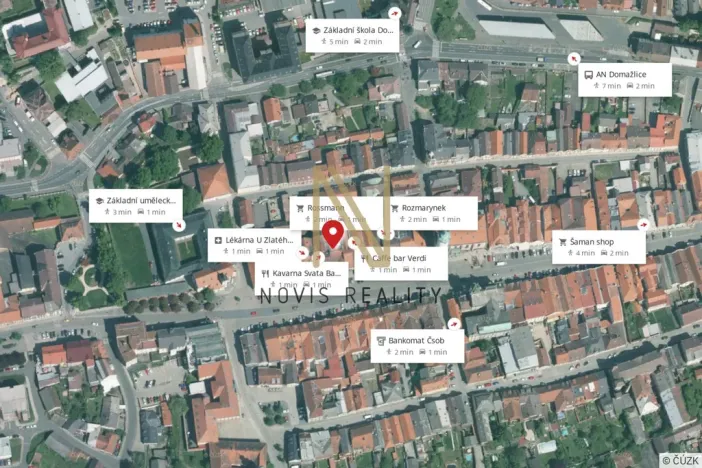 Pronájem bytu 1+1, Domažlice, náměstí Míru, 31 m2