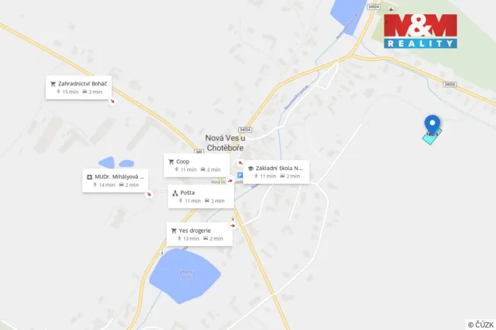 Prodej pozemku pro bydlení, Nová Ves u Chotěboře, 802 m2