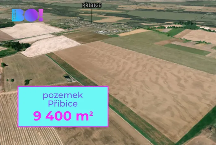 Prodej pole, Přibice, 9400 m2