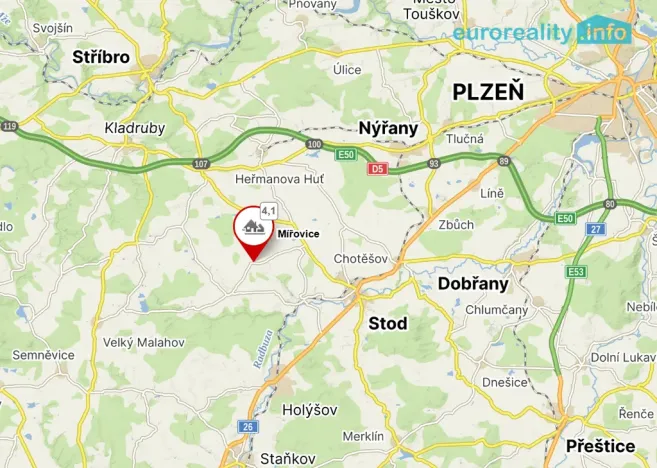 Prodej pozemku pro bydlení, Ves Touškov - Mířovice, 1201 m2