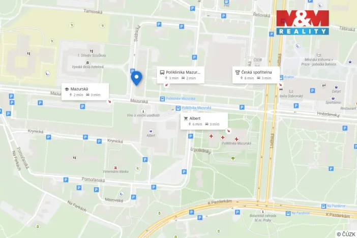 Pronájem bytu 1+kk, Praha - Troja, Svídnická, 28 m2