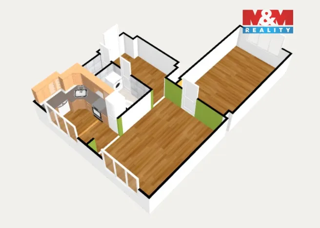 Prodej bytu 2+1, Habartov, Okružní, 57 m2