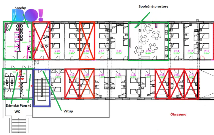 Pronájem kanceláře, Třinec, Lidická, 20 m2