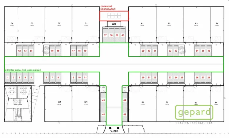 Pronájem výrobních prostor, Klínec, 94 m2