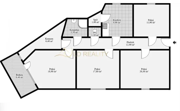 Prodej bytu 4+1, Olomouc, U soutoku, 114 m2