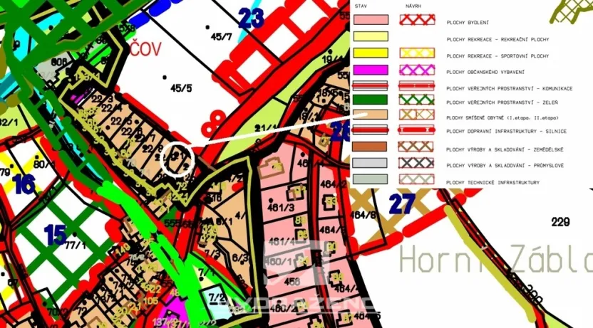 Prodej zahrady, Záblatí, 431 m2