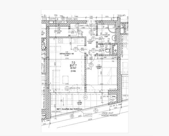 Pronájem bytu 2+kk, Plzeň, Rubínová, 49 m2