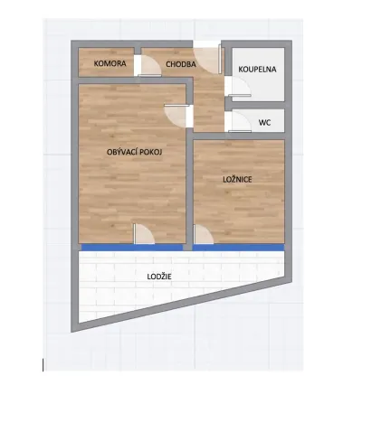 Pronájem bytu 2+kk, Plzeň, Rubínová, 49 m2