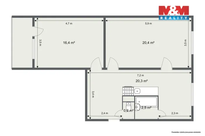 Prodej bytu 2+1, Kraslice, Barvířská, 64 m2