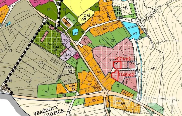 Prodej pozemku pro bydlení, Dolní Kralovice, 1145 m2