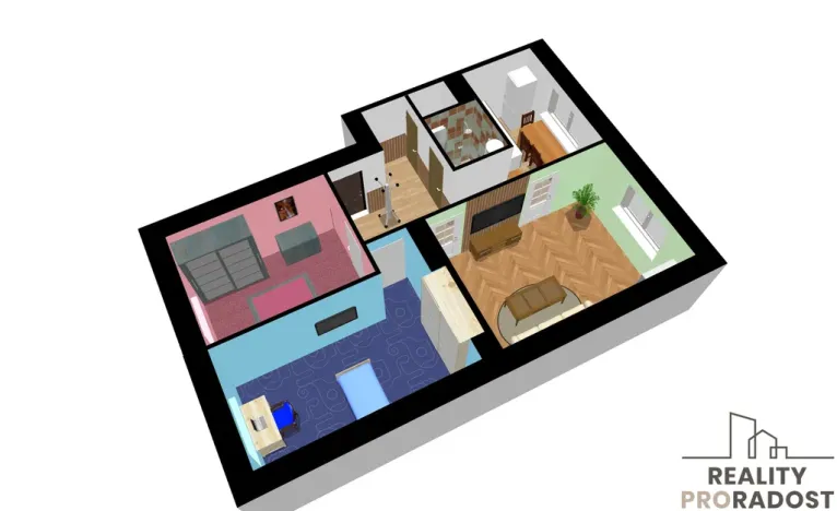 Pronájem bytu 3+1, Kněžpole, 67 m2