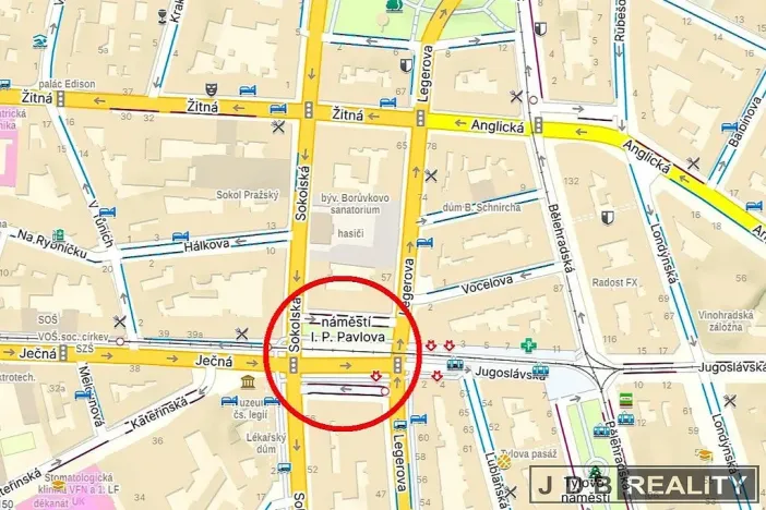 Pronájem kanceláře, Praha - Nové Město, náměstí I. P. Pavlova, 75 m2