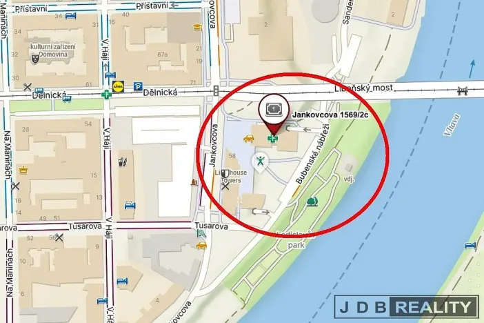 Pronájem kanceláře, Praha - Holešovice, Jankovcova, 25 m2