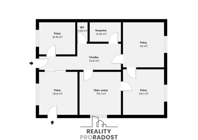 Prodej rodinného domu, Šardice, 80 m2