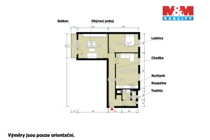 Pronájem bytu 3+kk, Plzeň - Litice, Nad Přehradou, 74 m2
