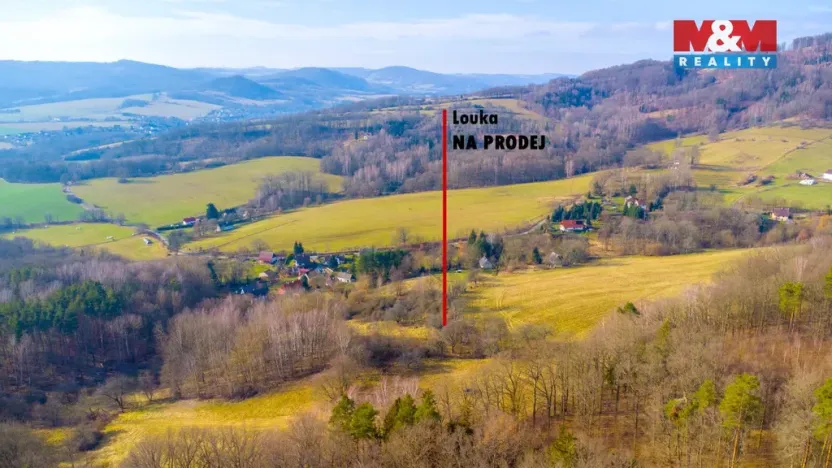 Prodej louky, Žandov - Radeč, 3251 m2