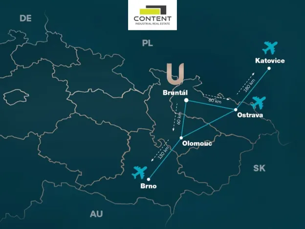 Pronájem výrobních prostor, Bruntál, Opavská, 36000 m2