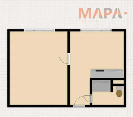Prodej bytu 1+1, Chomutov, Písečná, 36 m2