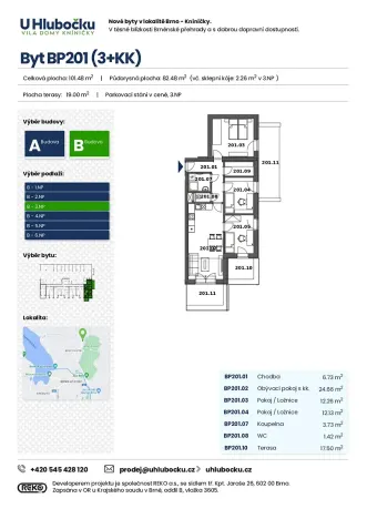 Prodej bytu 4+kk, Brno, Ondrova, 109 m2