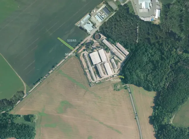 Prodej pole, Újezd u Černé Hory, 4226 m2