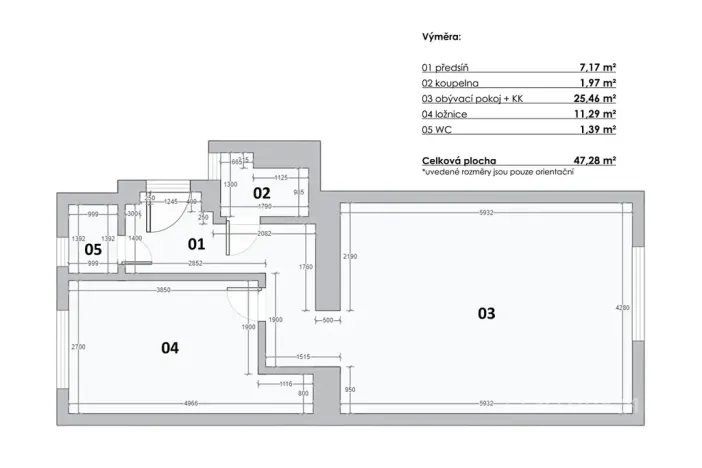 Pronájem bytu 2+kk, Praha - Strašnice, Průběžná, 47 m2