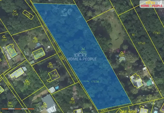 Prodej podílu zahrady, Praha - Lipence, 2442 m2