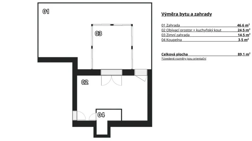 Pronájem bytu 2+kk, Brno - Trnitá, Mlýnská, 43 m2