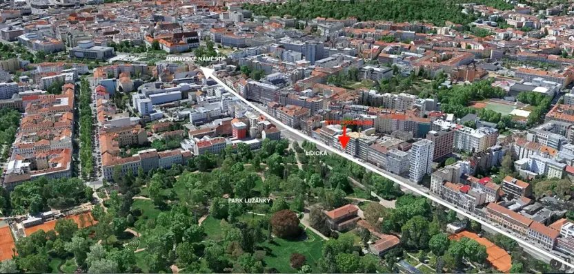 Pronájem bytu 1+kk, Brno, Lidická, 36 m2