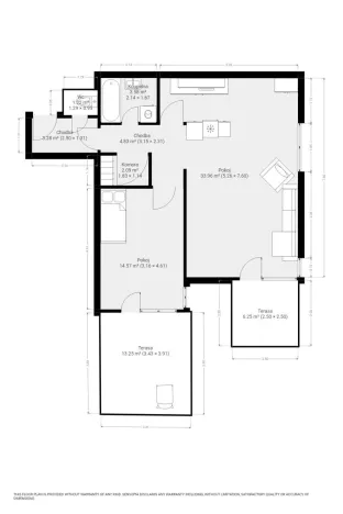 Pronájem bytu 2+kk, Brno, Majdalenky, 63 m2