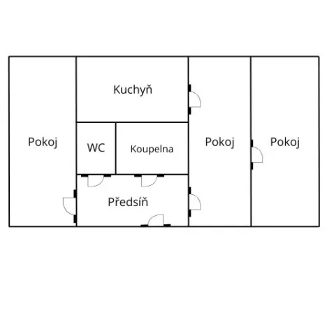 Pronájem bytu 3+1, Záboří, 58 m2