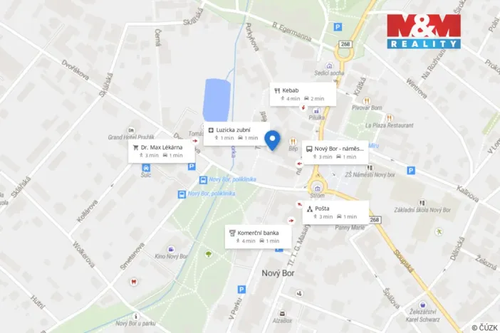 Pronájem bytu 3+1, Nový Bor, Tržní náměstí, 85 m2