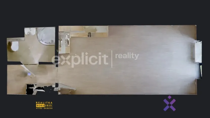 Pronájem bytu 1+kk, Zlín, Křiby, 33 m2