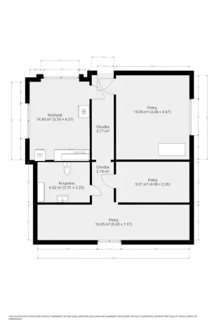 Pronájem bytu 4+kk, Kuřim, Blanenská, 73 m2