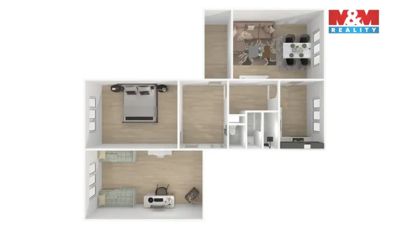 Prodej bytu 3+1, Toužim, Sídliště, 85 m2