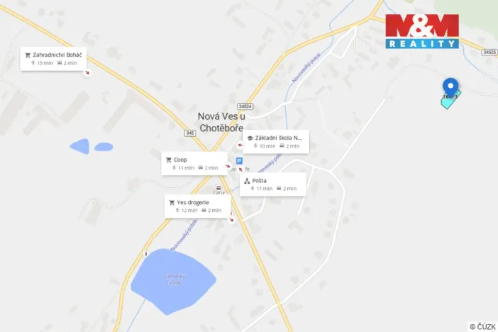 Prodej pozemku pro bydlení, Nová Ves u Chotěboře, 738 m2