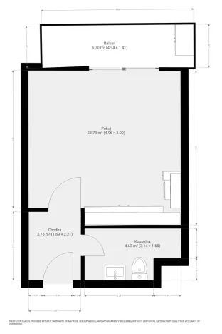 Pronájem bytu 1+kk, Brno, Jižní, 35 m2