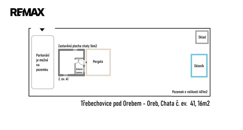 Prodej chaty, Třebechovice pod Orebem, 16 m2