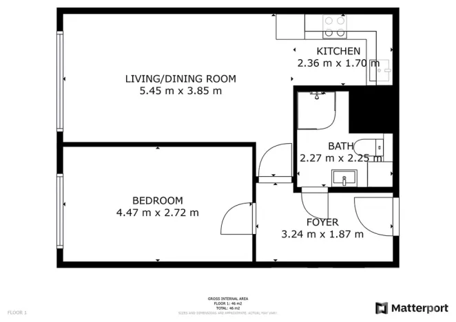 Pronájem bytu 2+kk, Praha - Stodůlky, Janského, 44 m2