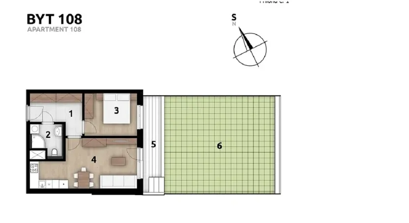 Prodej bytu 2+kk, Praha - Strašnice, Strančická, 45 m2
