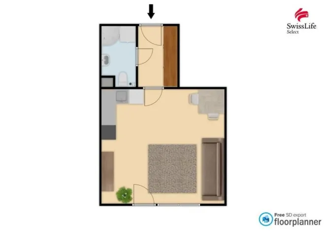 Pronájem bytu 1+kk, Praha - Uhříněves, U uhříněveské obory, 34 m2