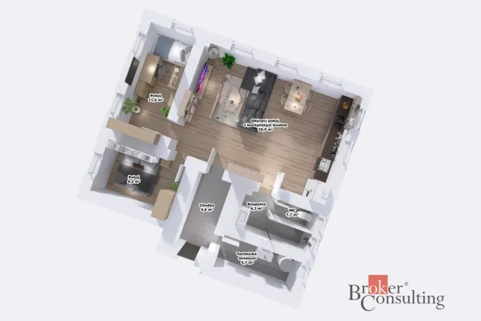 Pronájem bytu 3+kk, Nový Bor, Boženy Němcové, 90 m2