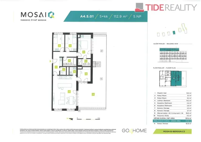 Prodej bytu 5+kk, Beroun, okres beroun, Na Máchovně, 176 m2
