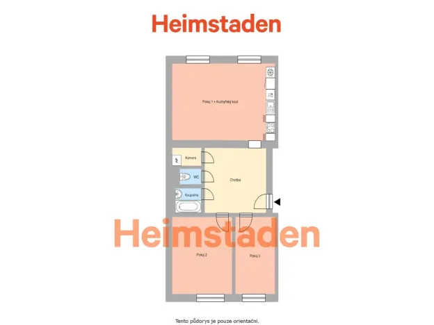 Pronájem bytu 3+kk, Ostrava - Poruba, Havlíčkovo náměstí, 73 m2
