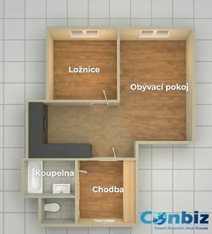 Pronájem bytu 2+kk, Praha - Vinohrady, Sobotecká, 46 m2